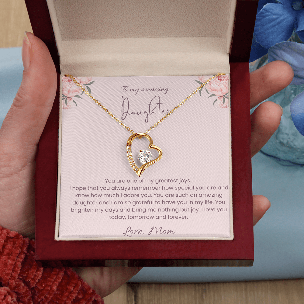 To My Daughter – Forever Loved Heart Necklace