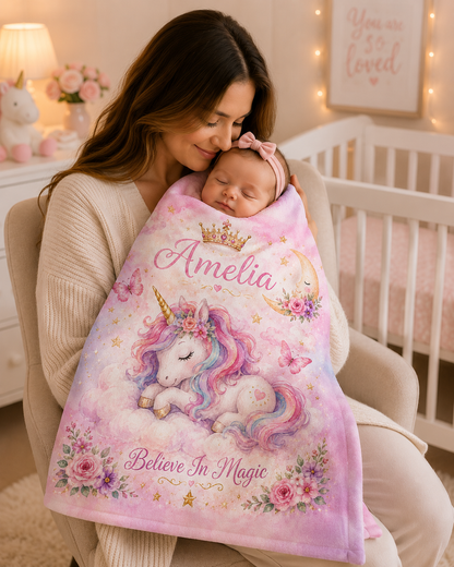 Personalized Unicorn Nursery Print