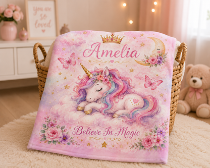 Personalized Unicorn Nursery Print