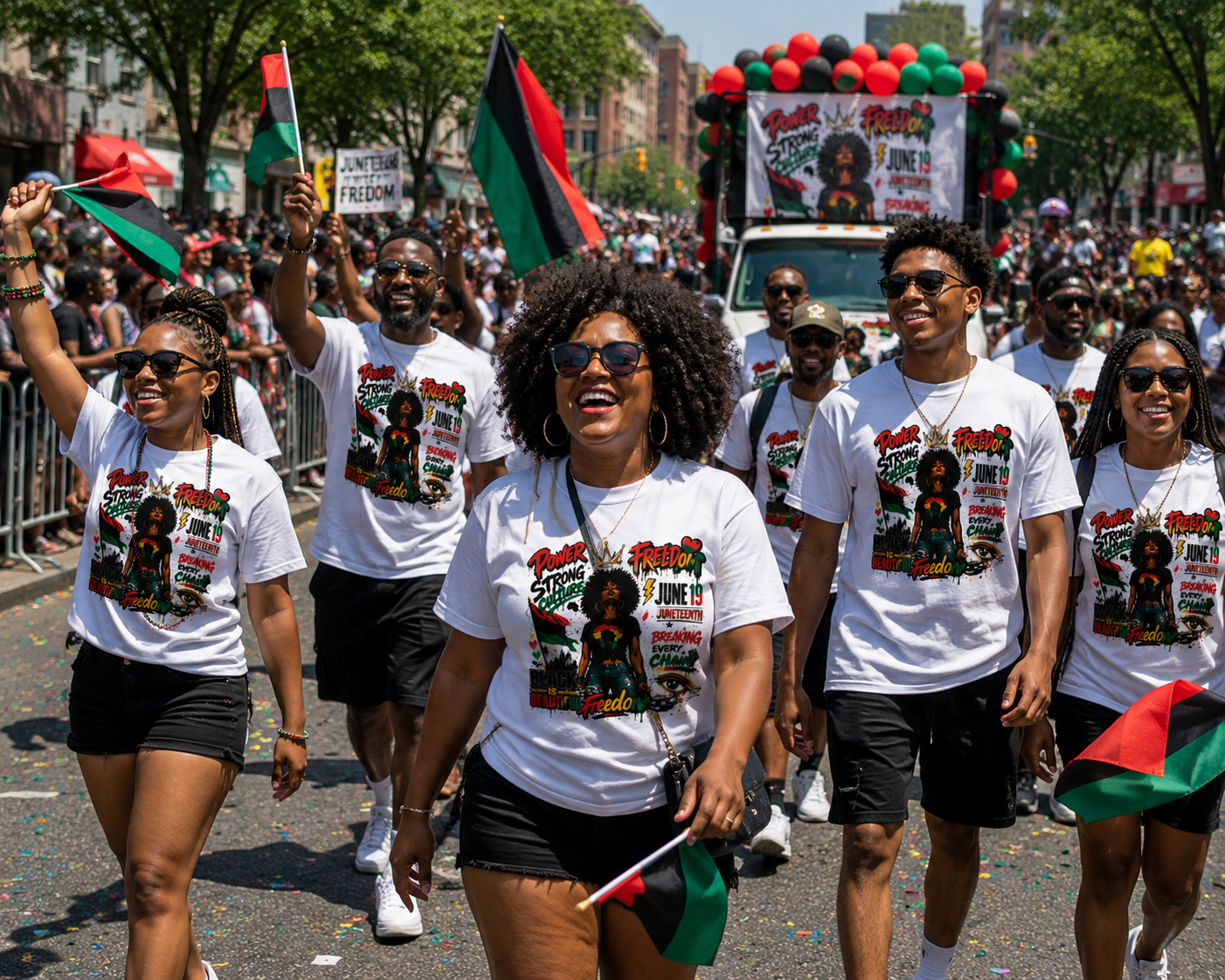 Juneteenth Freedom Shirt | Black Is Beautiful | Power Strong Culture Graphic Tee