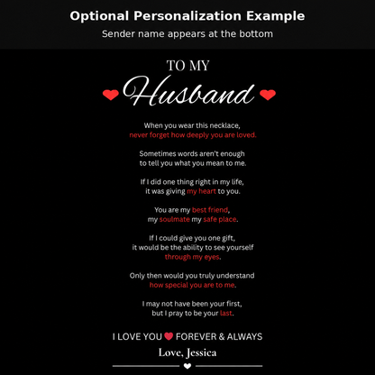 To My Husband Cuban Link Necklace | Meaningful Gift From Wife