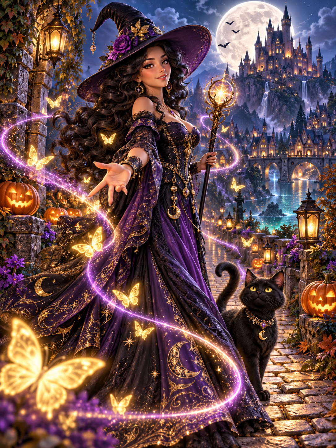 Halloween Witch Blanket – 60x80 Plush Fleece | Choose Your Design