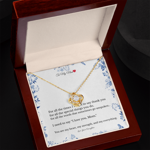 To My Mom – Love Knot Necklace From Daughter ❤️ | Mother's Day Gift