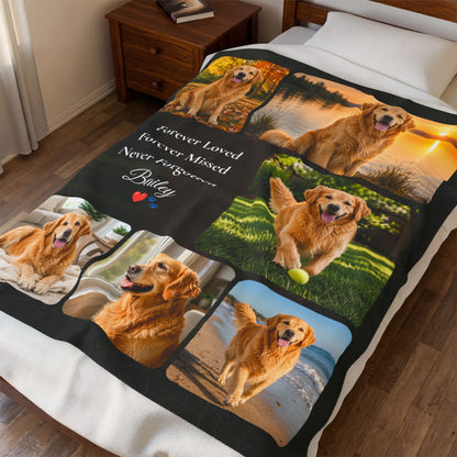 Personalized Pet Memorial Blanket – Forever Loved Keepsake