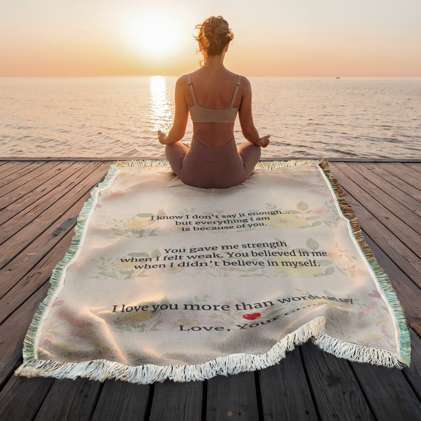 To My Mom Woven Blanket – Meaningful Gift from Son or Daughter, Emotional Mom Gift