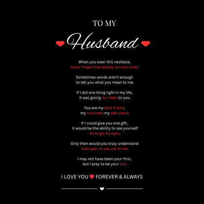 To My Husband Cuban Link Necklace | Meaningful Gift From Wife