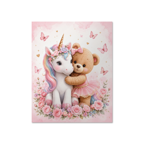 🧸🦄 Unicorn & Teddy Print
