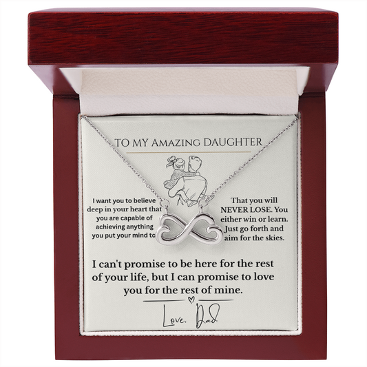 To My Amazing Daughter – Endless Love Necklace
