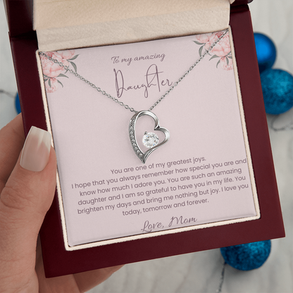 To My Daughter – Forever Loved Heart Necklace