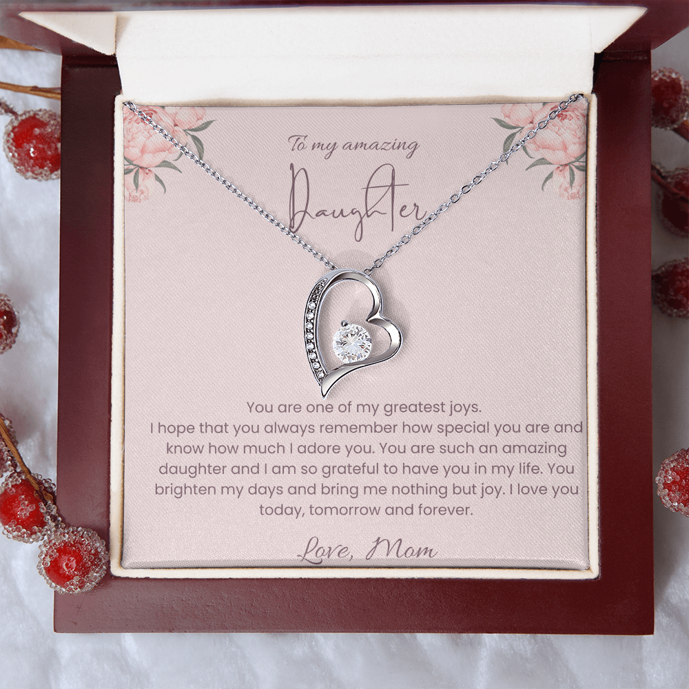 To My Daughter – Forever Loved Heart Necklace
