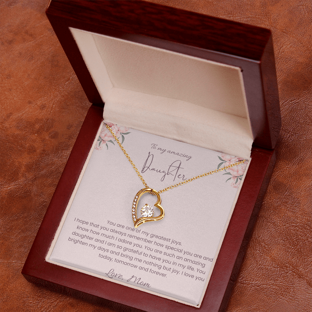 To My Daughter – Forever Loved Heart Necklace
