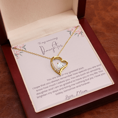 To My Daughter – Forever Loved Heart Necklace