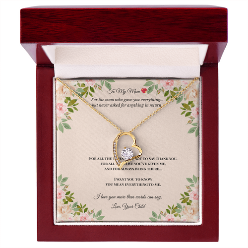 To My Mom – Forever Love Necklace ❤️