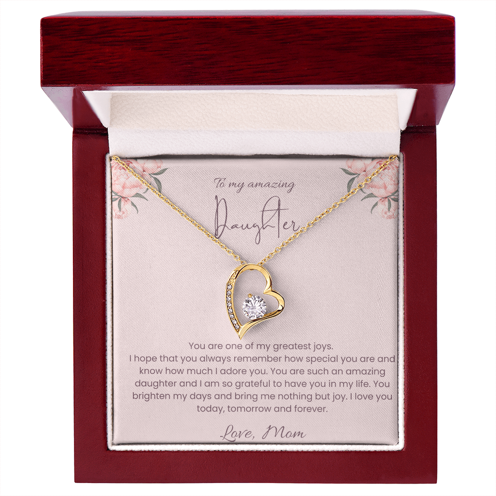To My Daughter – Forever Loved Heart Necklace