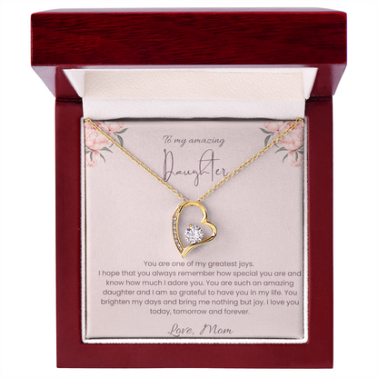 To My Daughter – Forever Loved Heart Necklace