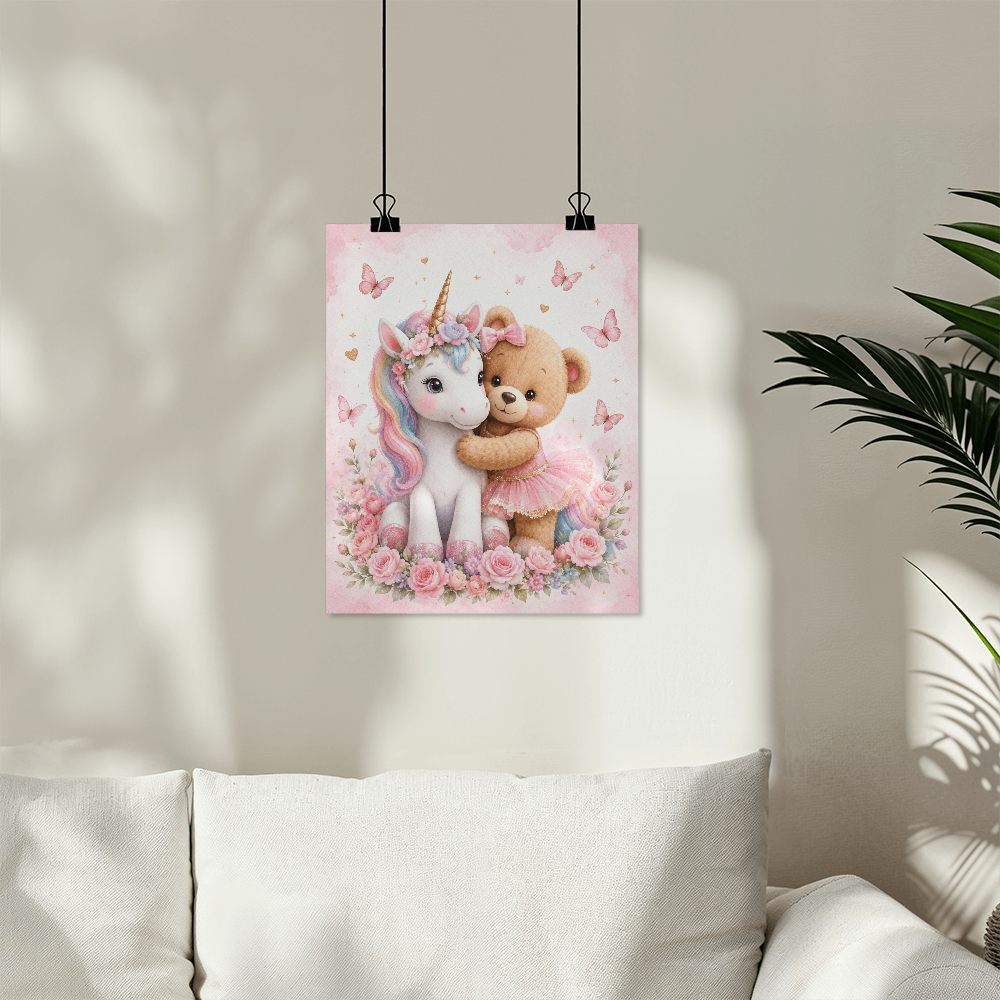 🧸🦄 Unicorn & Teddy Print
