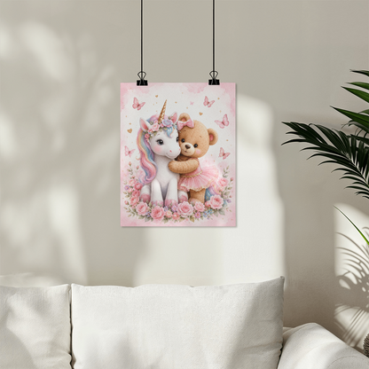 🧸🦄 Unicorn & Teddy Print