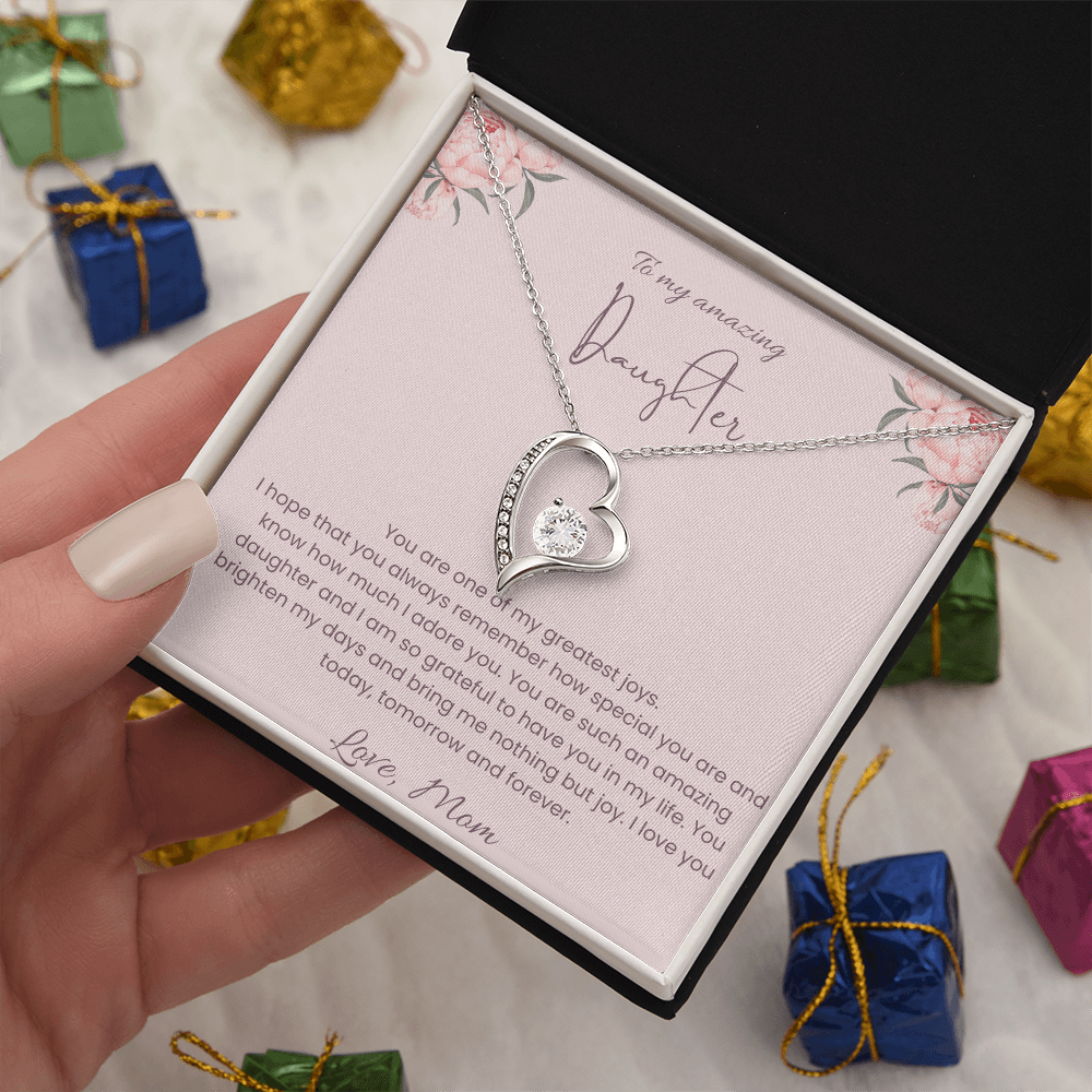 To My Daughter – Forever Loved Heart Necklace