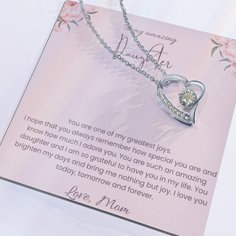 To My Daughter – Forever Loved Heart Necklace
