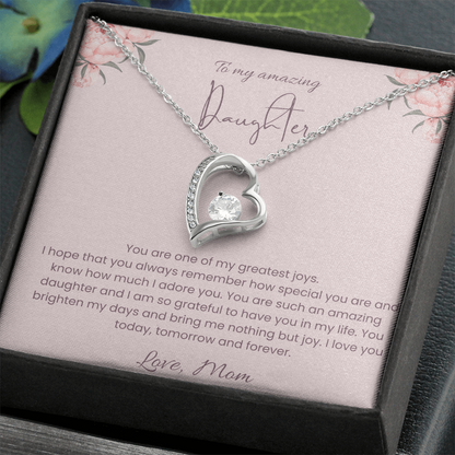 To My Daughter – Forever Loved Heart Necklace