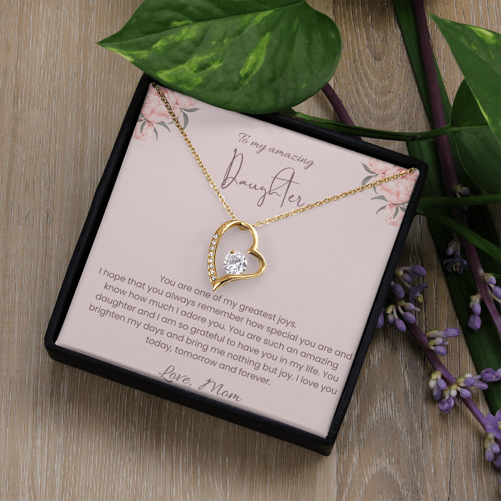 To My Daughter – Forever Loved Heart Necklace